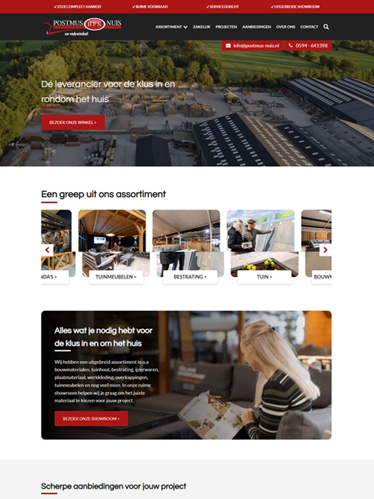 Postmus Nuis website